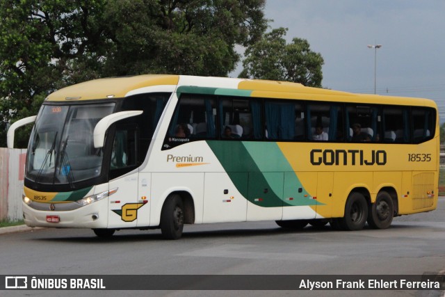 Empresa Gontijo de Transportes 18535 na cidade de Brasília, Distrito Federal, Brasil, por Alyson Frank Ehlert Ferreira. ID da foto: 11748152.