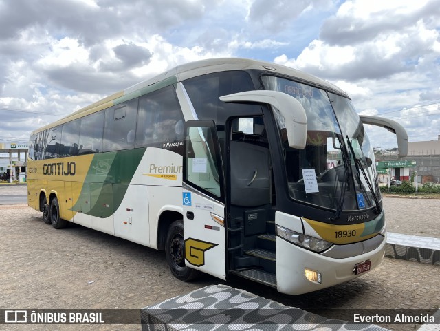 Empresa Gontijo de Transportes 18930 na cidade de Nossa Senhora da Glória, Sergipe, Brasil, por Everton Almeida. Número da foto: #11748814.