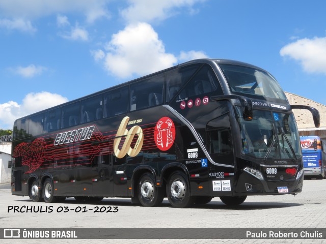 Eucatur - Empresa União Cascavel de Transportes e Turismo 6009 na cidade de Curitiba, Paraná, Brasil, por Paulo Roberto Chulis. ID da foto: 11750724.