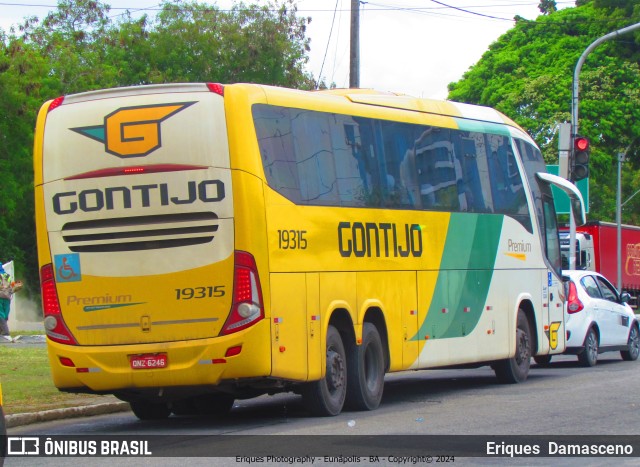 Empresa Gontijo de Transportes 19315 na cidade de Eunápolis, Bahia, Brasil, por Eriques  Damasceno. ID da foto: 11754568.