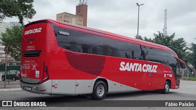 Viação Santa Cruz 32423 na cidade de São Paulo, São Paulo, Brasil, por Fábio Paixão. ID da foto: 11753851.