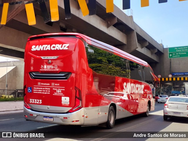 Viação Santa Cruz 33323 na cidade de São Paulo, São Paulo, Brasil, por Andre Santos de Moraes. ID da foto: 11751959.