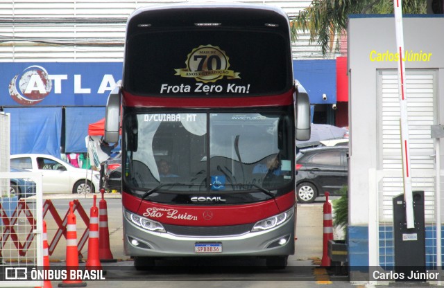 Expresso São Luiz 10200 na cidade de Goiânia, Goiás, Brasil, por Carlos Júnior. ID da foto: 11755388.