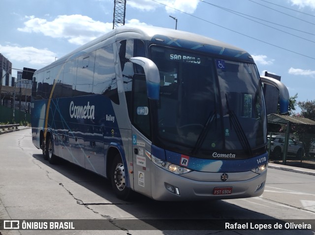 Viação Cometa 14118 na cidade de São Paulo, São Paulo, Brasil, por Rafael Lopes de Oliveira. Número da foto: #11753443.