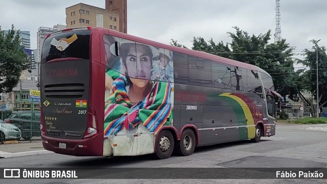 Autobuses Cruceña 2017 na cidade de São Paulo, São Paulo, Brasil, por Fábio Paixão. ID da foto: 11753854.