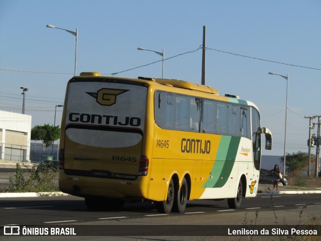 Empresa Gontijo de Transportes 14645 na cidade de Caruaru, Pernambuco, Brasil, por Lenilson da Silva Pessoa. ID da foto: 11754825.