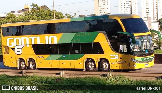 Empresa Gontijo de Transportes 25015 na cidade de Betim, Minas Gerais, Brasil, por Hariel BR-381. ID da foto: 11754191.