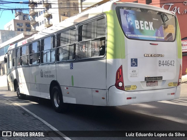 Auto Viação Três Amigos B44642 na cidade de Rio de Janeiro, Rio de Janeiro, Brasil, por Luiz Eduardo Lopes da Silva. ID da foto: 11752399.