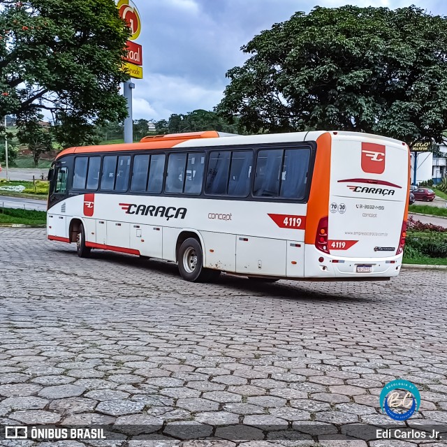 Empresa Caraça Transportes e Turismo 4119 na cidade de João Monlevade, Minas Gerais, Brasil, por Edi Carlos Jr.. ID da foto: 11756295.