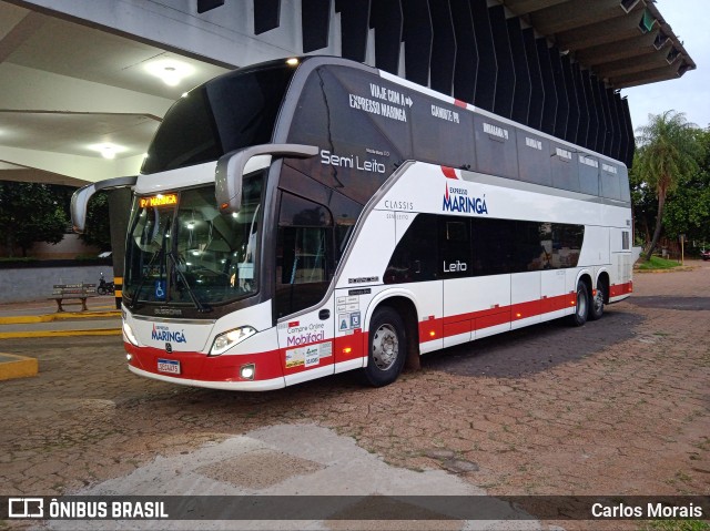 Expresso Maringá 6803 na cidade de Presidente Venceslau, São Paulo, Brasil, por Carlos Morais. ID da foto: 11757988.