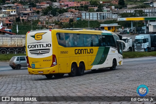 Empresa Gontijo de Transportes 19560 na cidade de João Monlevade, Minas Gerais, Brasil, por Edi Carlos Jr.. ID da foto: 11756266.