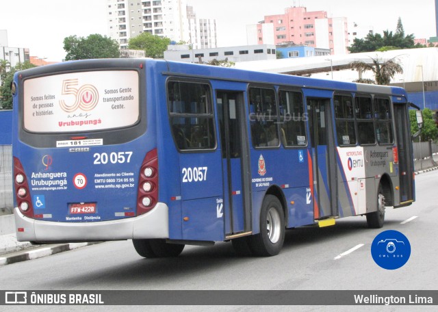 Auto Viação Urubupungá 20.057 na cidade de Osasco, São Paulo, Brasil, por Wellington Lima. ID da foto: 11756130.