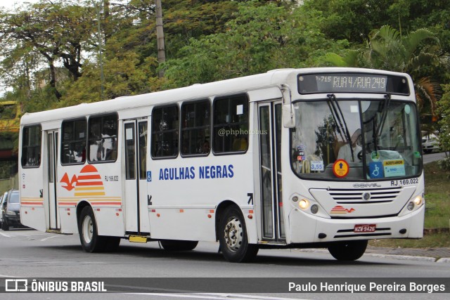 Viação Agulhas Negras RJ 169.022 na cidade de Volta Redonda, Rio de Janeiro, Brasil, por Paulo Henrique Pereira Borges. Número da foto: #11758243.