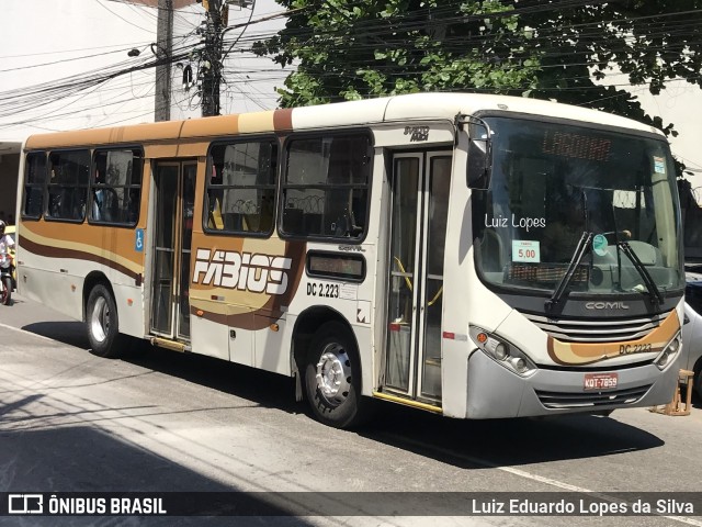 Transportes Fabio's DC 2.223 na cidade de Duque de Caxias, Rio de Janeiro, Brasil, por Luiz Eduardo Lopes da Silva. ID da foto: 11756120.