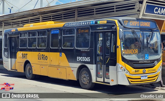 Mobi Rio E903065 na cidade de Rio de Janeiro, Rio de Janeiro, Brasil, por Claudio Luiz. Número da foto: #11758862.