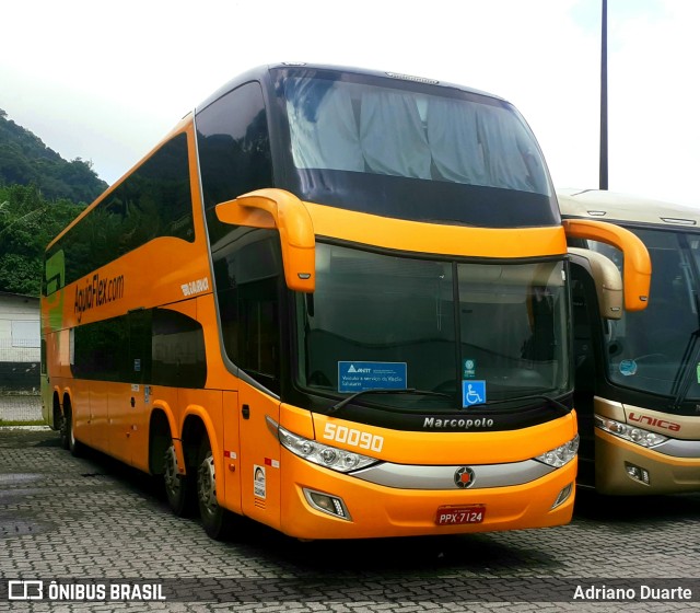 Viação Águia Branca 50090 na cidade de Petrópolis, Rio de Janeiro, Brasil, por Adriano Duarte. ID da foto: 11759045.