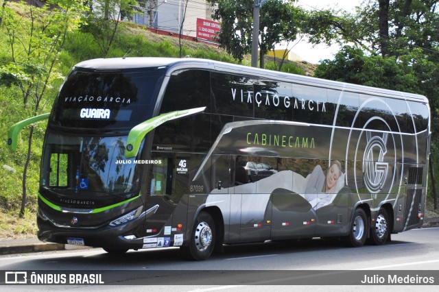 Viação Garcia 87039 na cidade de Campinas, São Paulo, Brasil, por Julio Medeiros. ID da foto: 11756893.