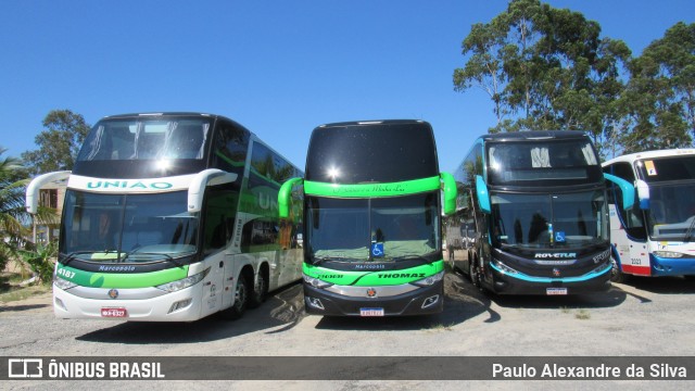 Empresa União de Transportes 4187 na cidade de Aparecida, São Paulo, Brasil, por Paulo Alexandre da Silva. ID da foto: 11757408.