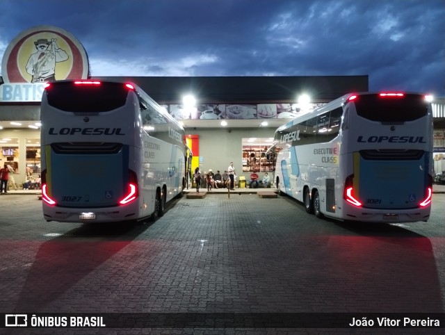 LopeSul Transportes - Lopes e Oliveira Transportes e Turismo - Lopes Sul 3027 na cidade de São José do Rio Preto, São Paulo, Brasil, por João Vitor Pereira. Número da foto: #11757022.