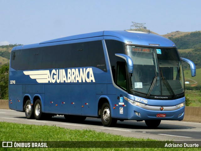 Viação Águia Branca 32740 na cidade de Roseira, São Paulo, Brasil, por Adriano Duarte. ID da foto: 11758715.