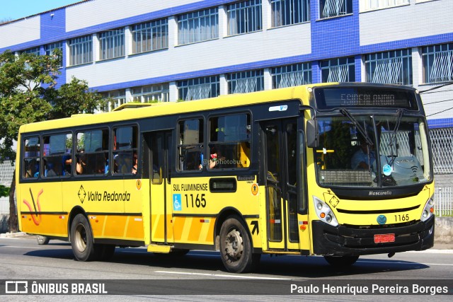 Viação Sul Fluminense 1165 na cidade de Volta Redonda, Rio de Janeiro, Brasil, por Paulo Henrique Pereira Borges. Número da foto: #11760309.