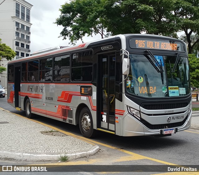 Viação Resendense RJ 192.018 na cidade de Volta Redonda, Rio de Janeiro, Brasil, por David Freitas. Número da foto: #11759070.