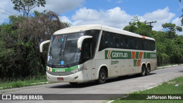 Empresa Gontijo de Transportes 21660 na cidade de Recife, Pernambuco, Brasil, por Jefferson Nunes. ID da foto: 11761471.