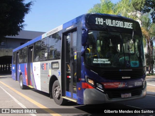 Next Mobilidade - ABC Sistema de Transporte 81.911 na cidade de São Caetano do Sul, São Paulo, Brasil, por Gilberto Mendes dos Santos. ID da foto: 11759136.