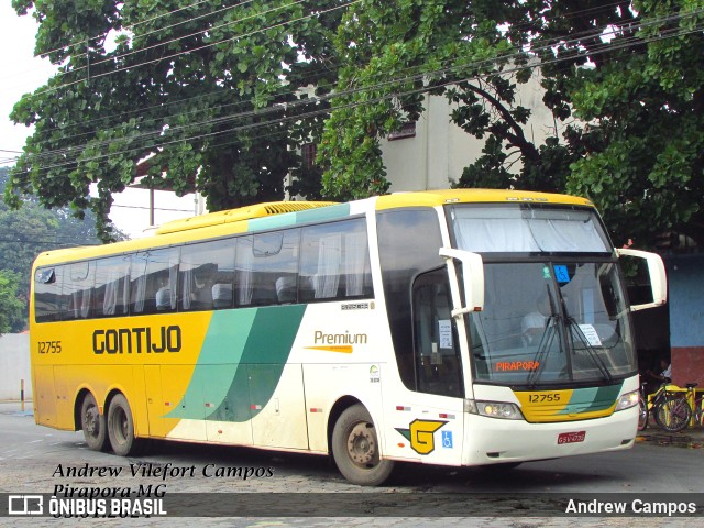 Empresa Gontijo de Transportes 12755 na cidade de Pirapora, Minas Gerais, Brasil, por Andrew Campos. ID da foto: 11761162.