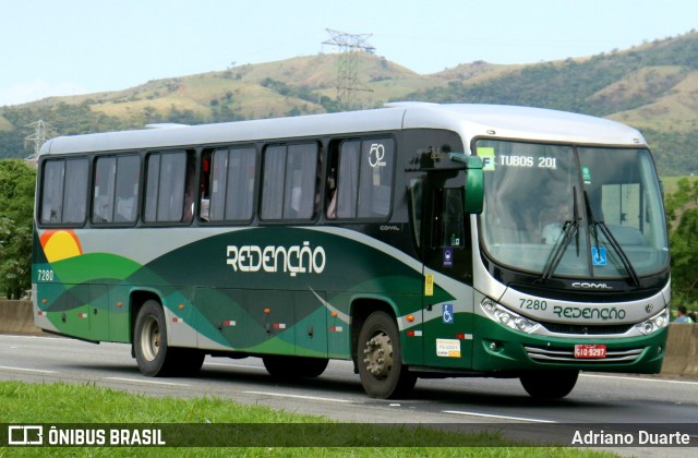 Redenção Turismo 7280 na cidade de Roseira, São Paulo, Brasil, por Adriano Duarte. Número da foto: #11761094.