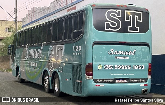 Samuel Transporte Turismo 1120 na cidade de Campo Belo, Minas Gerais, Brasil, por Rafael Felipe Santos Silva. ID da foto: 11761535.