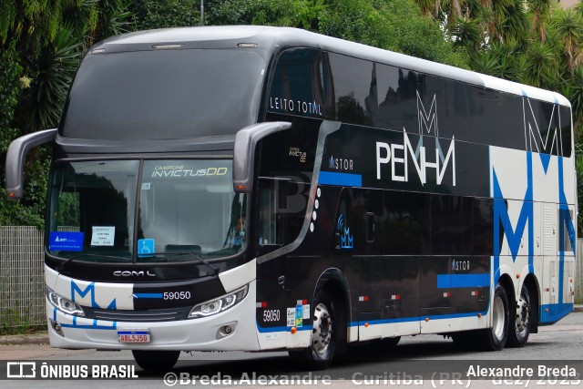 Empresa de Ônibus Nossa Senhora da Penha 59050 na cidade de Curitiba, Paraná, Brasil, por Alexandre Breda. ID da foto: 11763305.