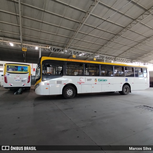 Coletivo Transportes 3657 na cidade de Caruaru, Pernambuco, Brasil, por Marcos Silva. Número da foto: #11762954.