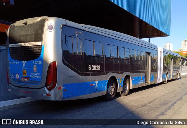 Viação Paratodos > São Jorge > Metropolitana São Paulo > Mobibrasil 6 3038 na cidade de São Paulo, São Paulo, Brasil, por Diego Cardoso da Silva. Número da foto: #11761700.