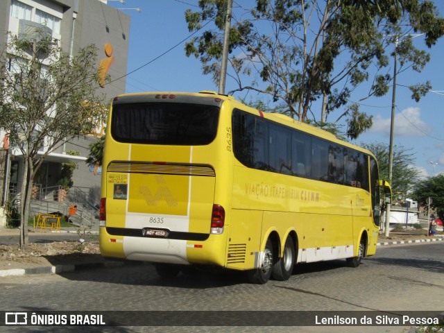 Viação Itapemirim 8635 na cidade de Caruaru, Pernambuco, Brasil, por Lenilson da Silva Pessoa. ID da foto: 11763597.