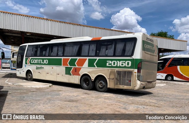 Empresa Gontijo de Transportes 20160 na cidade de Jeremoabo, Bahia, Brasil, por Teodoro Conceição. ID da foto: 11762856.