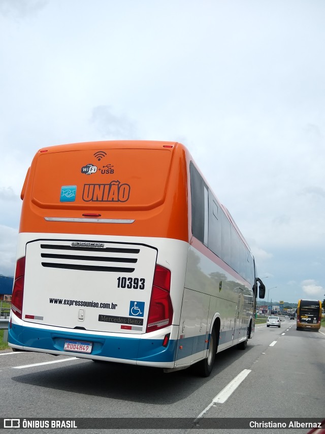 Expresso União 10393 na cidade de Tanguá, Rio de Janeiro, Brasil, por Christiano Albernaz. Número da foto: #11763000.