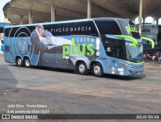 Viação Garcia 88197 na cidade de Porto Alegre, Rio Grande do Sul, Brasil, por JULIO SILVA. ID da foto: 11762526.