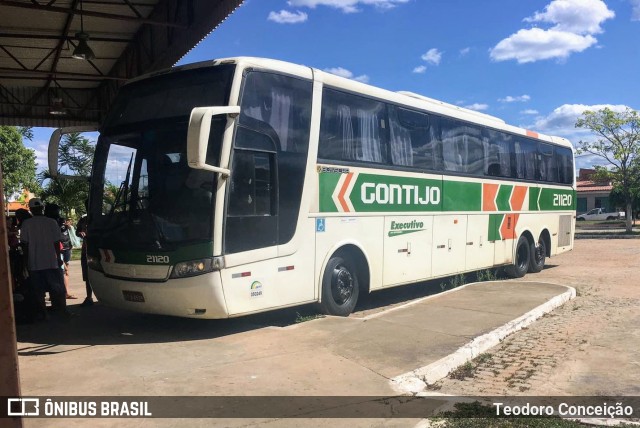 Empresa Gontijo de Transportes 21120 na cidade de Jeremoabo, Bahia, Brasil, por Teodoro Conceição. ID da foto: 11762963.