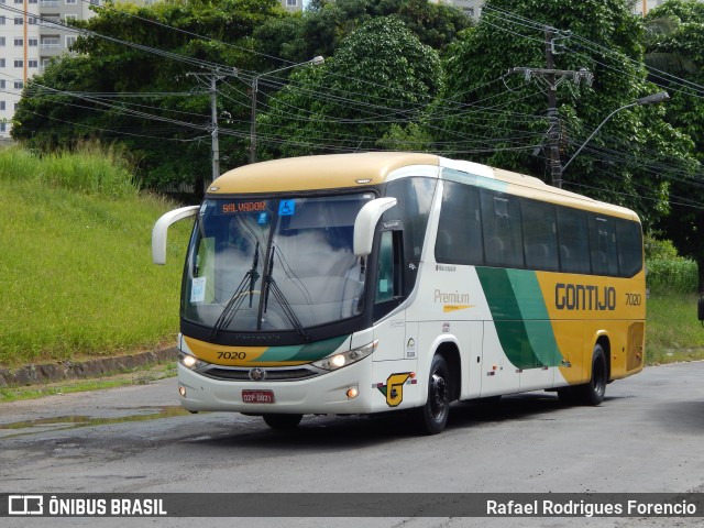 Empresa Gontijo de Transportes 7020 na cidade de Salvador, Bahia, Brasil, por Rafael Rodrigues Forencio. ID da foto: 11761807.