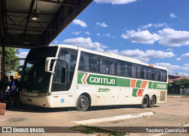 Empresa Gontijo de Transportes 21200 na cidade de Jeremoabo, Bahia, Brasil, por Teodoro Conceição. ID da foto: 11762960.