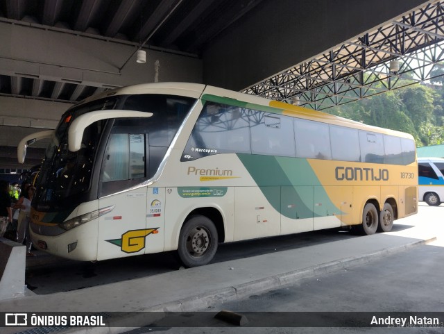 Empresa Gontijo de Transportes 18730 na cidade de Santos, São Paulo, Brasil, por Andrey Natan. ID da foto: 11761539.