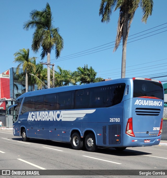 Viação Águia Branca 26780 na cidade de Vila Velha, Espírito Santo, Brasil, por Sergio Corrêa. ID da foto: 11762775.