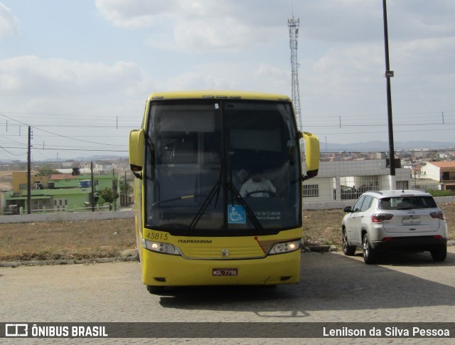 Viação Itapemirim 45815 na cidade de Caruaru, Pernambuco, Brasil, por Lenilson da Silva Pessoa. ID da foto: 11763678.