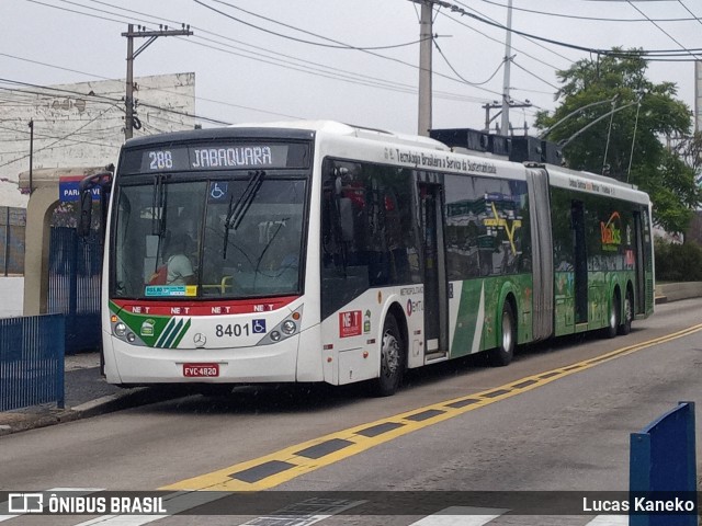 Next Mobilidade - ABC Sistema de Transporte 8401 na cidade de São Bernardo do Campo, São Paulo, Brasil, por Lucas Kaneko. ID da foto: 11762774.