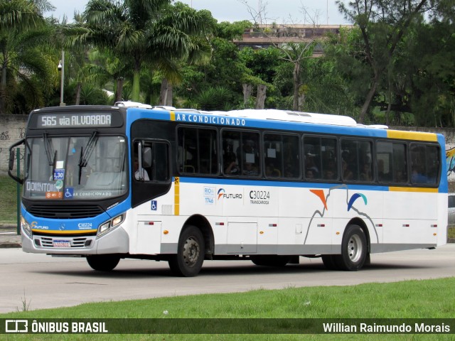 Transportes Futuro C30224 na cidade de Rio de Janeiro, Rio de Janeiro, Brasil, por Willian Raimundo Morais. ID da foto: 11763312.