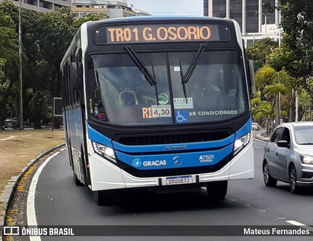 Viação Nossa Senhora das Graças A71501 na cidade de Rio de Janeiro, Rio de Janeiro, Brasil, por Mateus Fernandes. Número da foto: #11762896.