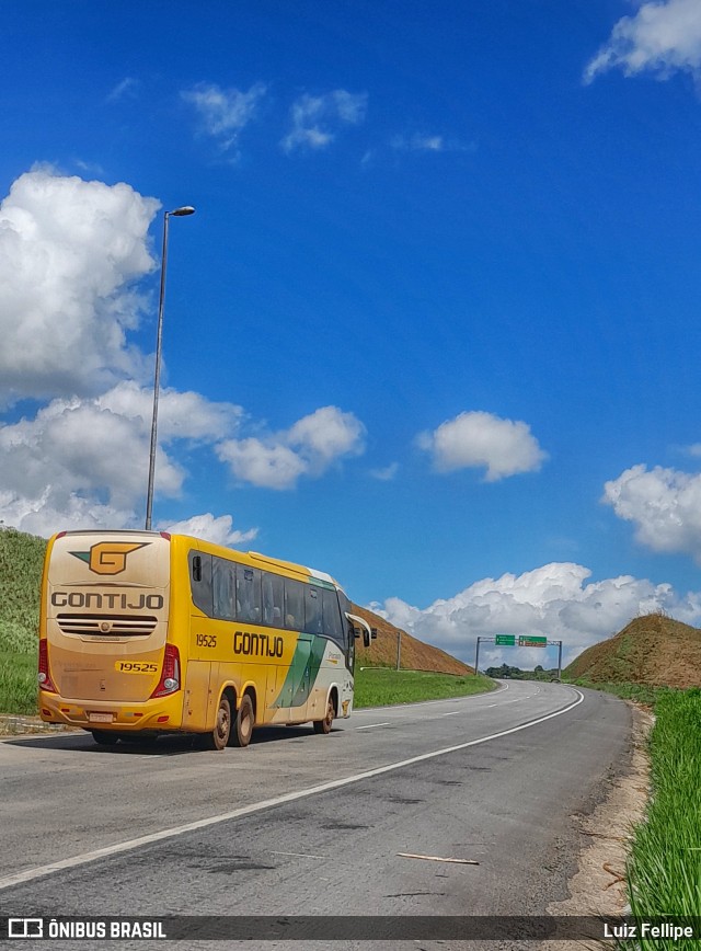 Empresa Gontijo de Transportes 19525 na cidade de Ribeirão, Pernambuco, Brasil, por Luiz Fellipe. ID da foto: 11766125.