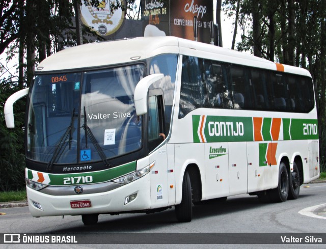 Empresa Gontijo de Transportes 21710 na cidade de Resende, Rio de Janeiro, Brasil, por Valter Silva. ID da foto: 11765253.