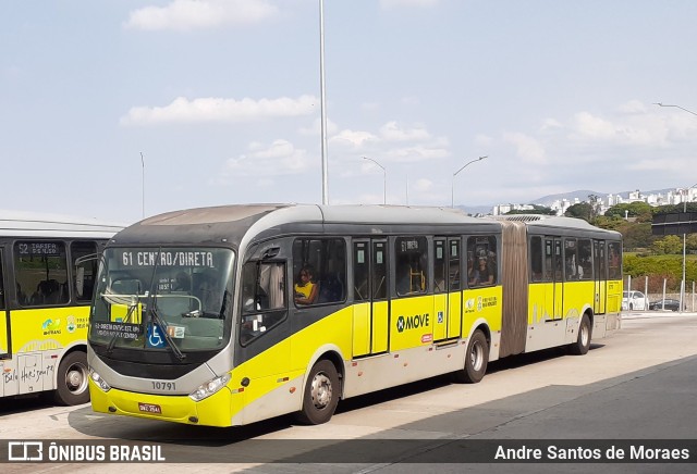 Milênio Transportes 10791 na cidade de Belo Horizonte, Minas Gerais, Brasil, por Andre Santos de Moraes. ID da foto: 11766635.